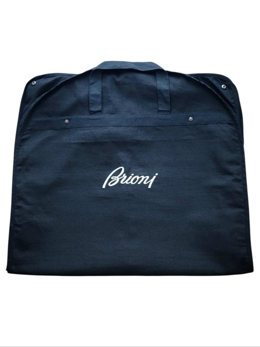 Brioni Garment Bag Black Fabric Folding Travel Suit Storage 42"L x 24”W x 4"D